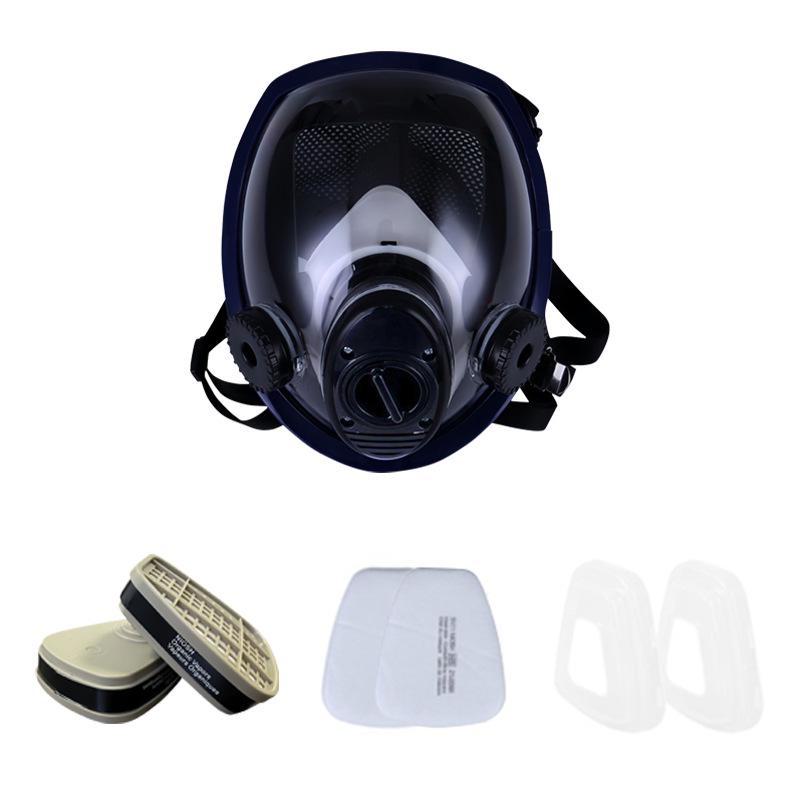 

«Мягкий, приятный для кожи силиконовый противогаз с высокоэффективным угольным фильтром 6800 для распылительной окраски и химического пожаротушения» 6800+2 carbon cartridges+2 filter cottons