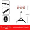 Mobile Streaming Stand with LED Fill Light and Multi-Camera Mount for Desktop and Outdoor Photography