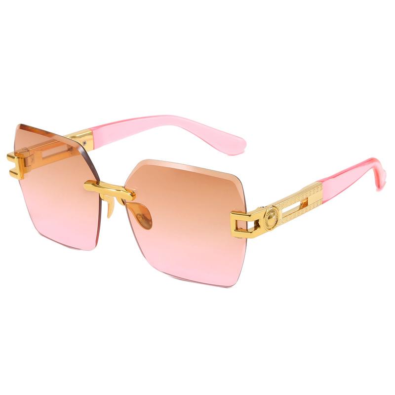 New Women's Fashion Sunglasses Women Borderless Trimming Square Sun Glasses Lady's Summer Trend Eyewear UV400