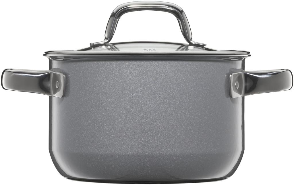 WMF (WMF) Deep Casserole Pot, 16cm, IH and Gas Stove Compatible, Waterless Cooking, Mineral Material Made from Natural Minerals, "Fusiontec Mineral Hi