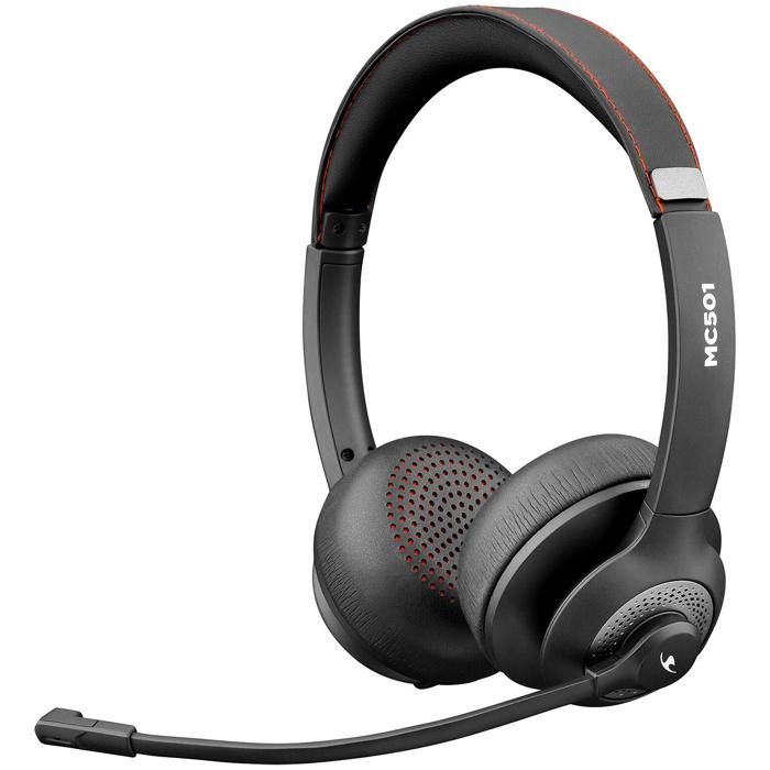 Micro-casque - BLUESTORK - MC501 - Filaire Et Bluetooth - Microphone Flexible - Ultra Léger Et Confortable
