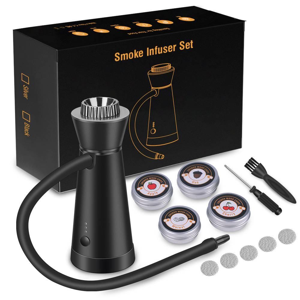 Smoking Gun Cocktail Smoker Gun with Accessories Portable Drink Smoker for Cocktails Meat BBQ Cheese Veggies and Sous Vide