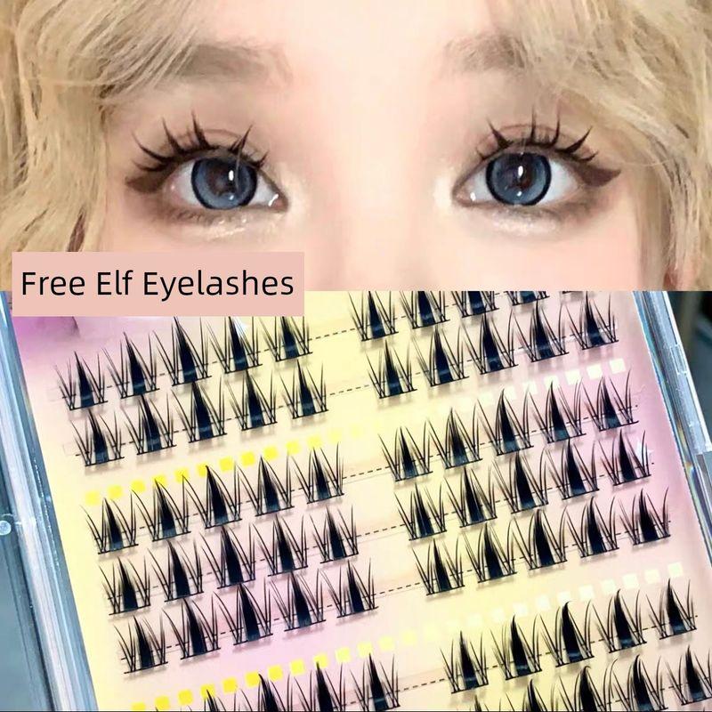 

Glue-Free! Barbie Xiao Hare Fake Eyelashes Thick Photogenic Doll Sense Cartoon Mom Student Nature Segment Free of Unloading [Glue Required] Little Rabbit 101112 mm