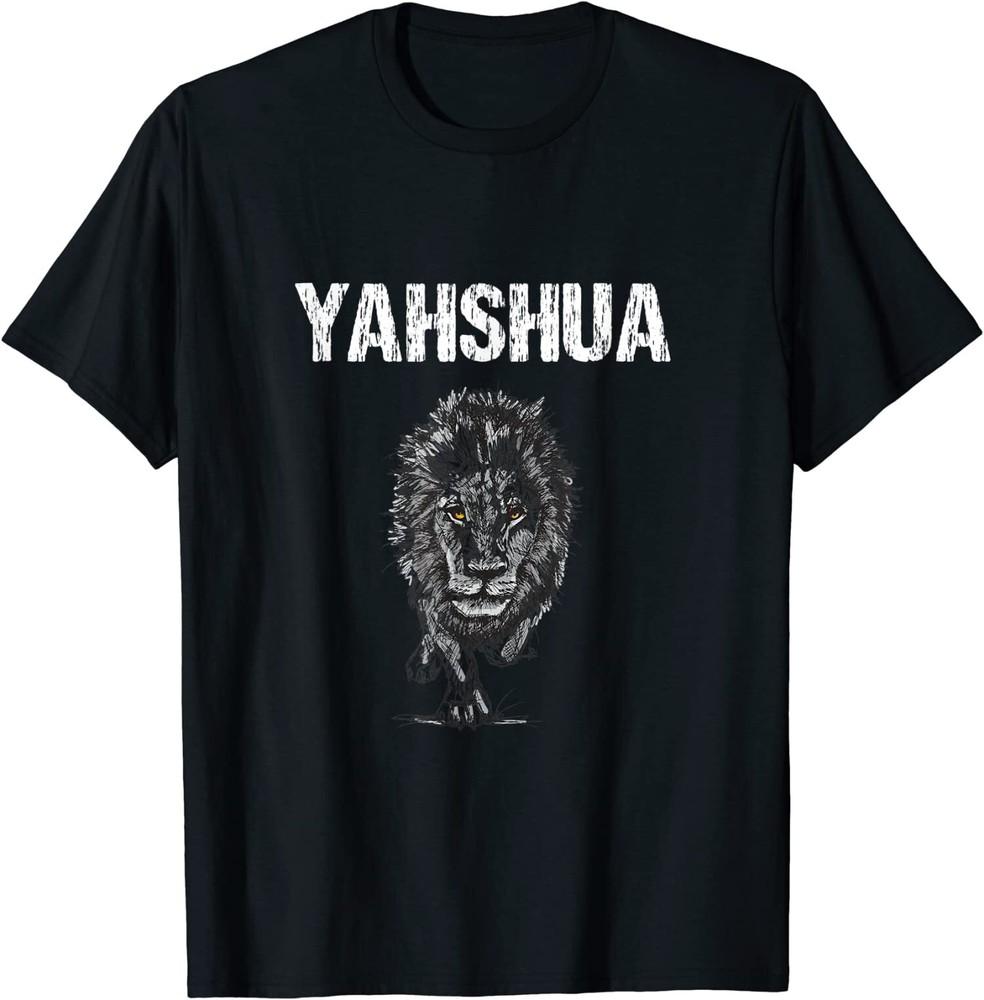 Min NEW LIMITED Yahshua  Hebrew Christ Lion Tribe Of Judah TShirt Unisex T-Shirt XXXXL