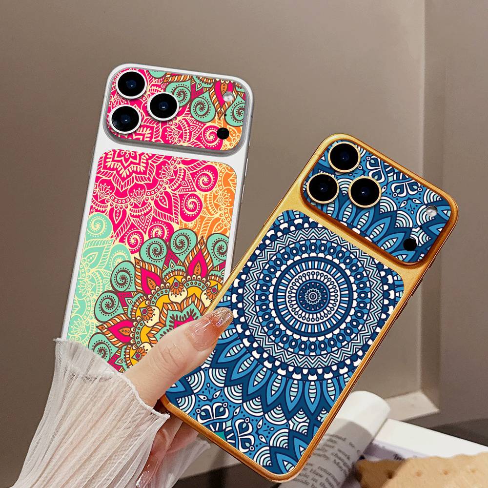 Mandala Painting Skin Wrap Change Case for IPhone 17 Pro Max Back Sticker Cover
