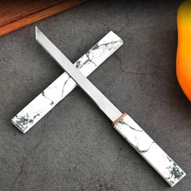 Kuchyňský nůž s vysokou tvrdostí Sharp Přenosný kapesní nůž na ovoce Vykosťovací nůž s pochvou na vaření Sekáček na maso Nůž šéfkuchaře