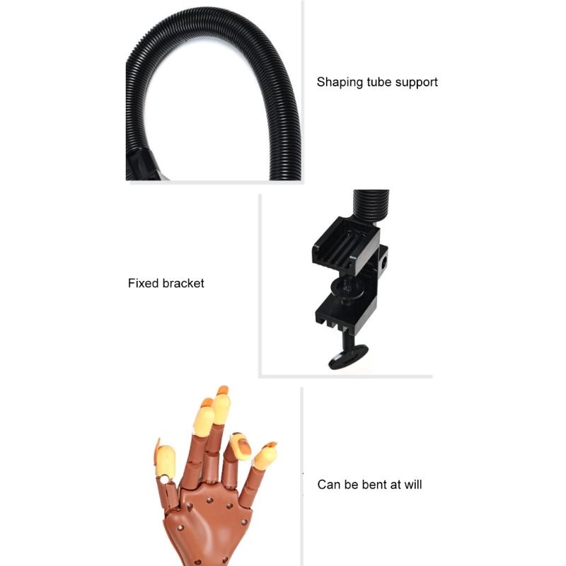 Detachable Nail Training Hand Model Magnetic Base Realistic Manicure Practice Tool Compact ABS