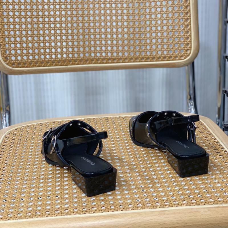 Internet-Berühmtheit Feenwind niedriger Absatz Einzelne Schuhe Damen 2025 Sommer neu spitz flach vielseitig sanfte Tasche Kopf Sandalen