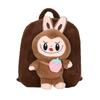 Labubu Plüschtier Winter Rucksack & Umhängetasche - Niedlicher Schulrucksack
