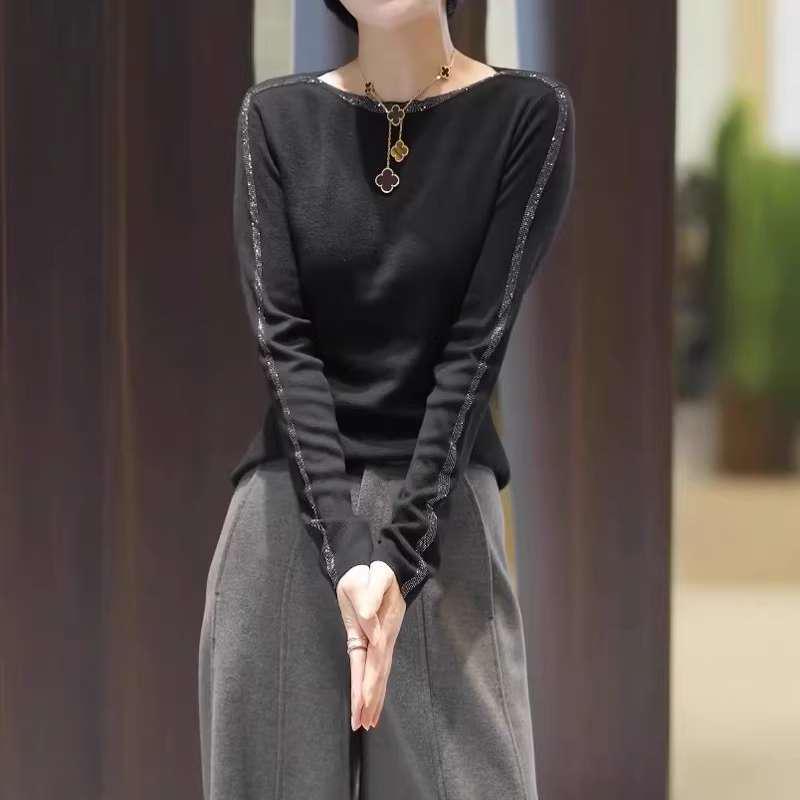 Women's Plus Size High-End Knit Sweater - Slimming, Stylish, Fashionable Base Layer for Autumn & Winter