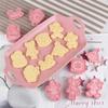8 Pack 3D Frosting Cookie Cutter Plastic Push-type Household Cookie Baking Molds