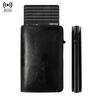 PU Leather RFID-Blocking Id Card Holders Business Bank Credit Cardholder Slim Carbon Wallet Men Passport Cover Badge Holder