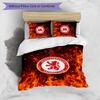 Middlesbrough Fußball Bedrucktes 3-teiliges Bettwäsche-Set, Bequemes Hautfreundliches Schlafzimmer Bettbezug-Set