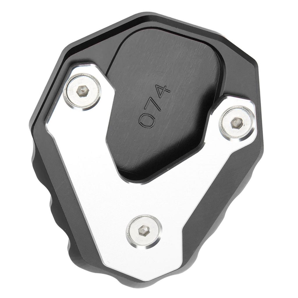 Motorcycle Kickstand Enlarger Aluminium Alloy Side Stand Extension Plate Pad Replacement for CB500X 2019+(Black )