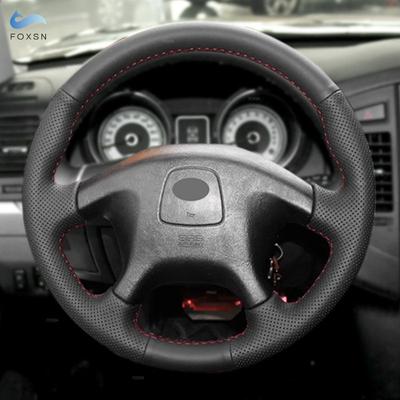 Car Accessories Steering Wheel Cover Leather Trim For Mitsubishi L200 1997 - 2006 Pajero Pinin 1999 -2003 Space Gear 1998 -