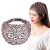 Pearl Lace Embroidered Hairband Hollow Thin Wide Brim Lace Hair Headband