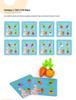 Wooden Radish Pull Toy: Montessori Vegetable Memory Game for Early Education.