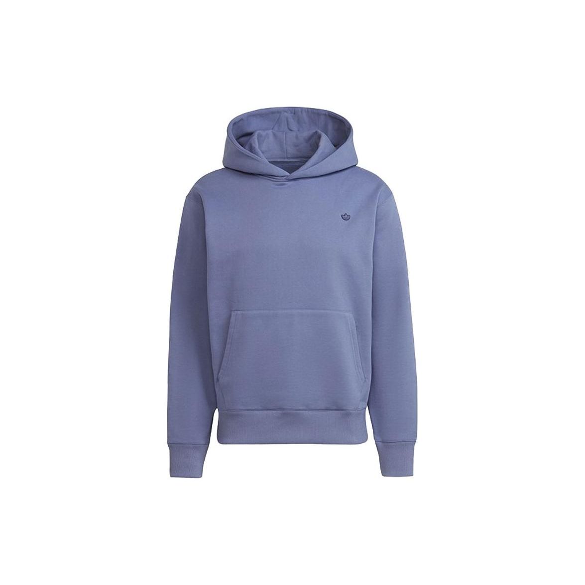 adidas Originals Men s Light Purple Minimal Logo Hooded Sweatshirt H62533 S