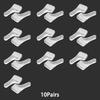 10 Pairs Per Set Silicone Eyeglasses Ear Hooks Elastic Non-Slip Eyewear Ear Grips High Quality Soft Glasses Retainers Set