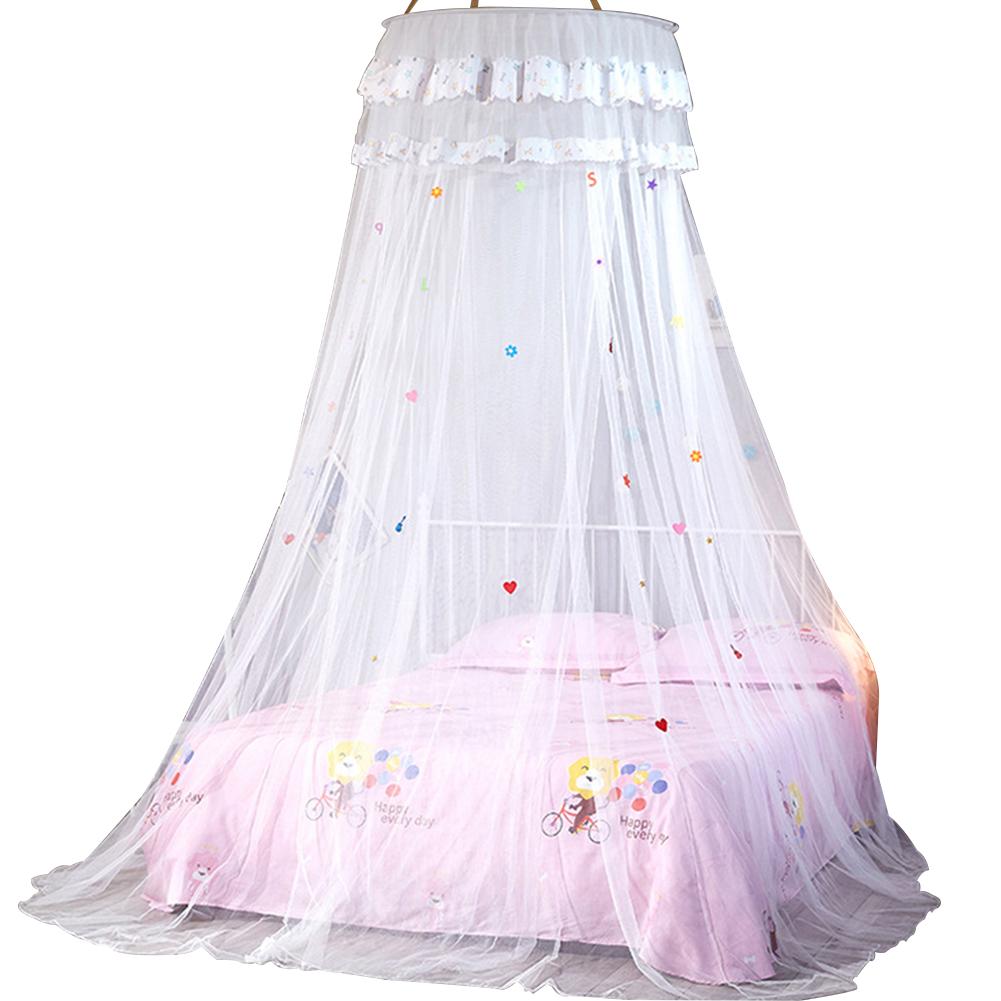 Bed Canopy Bed Canopy Mosquito Net for Bed Lace Dome Net Bedding with Elegant Ruffle Lace for Girls and Baby