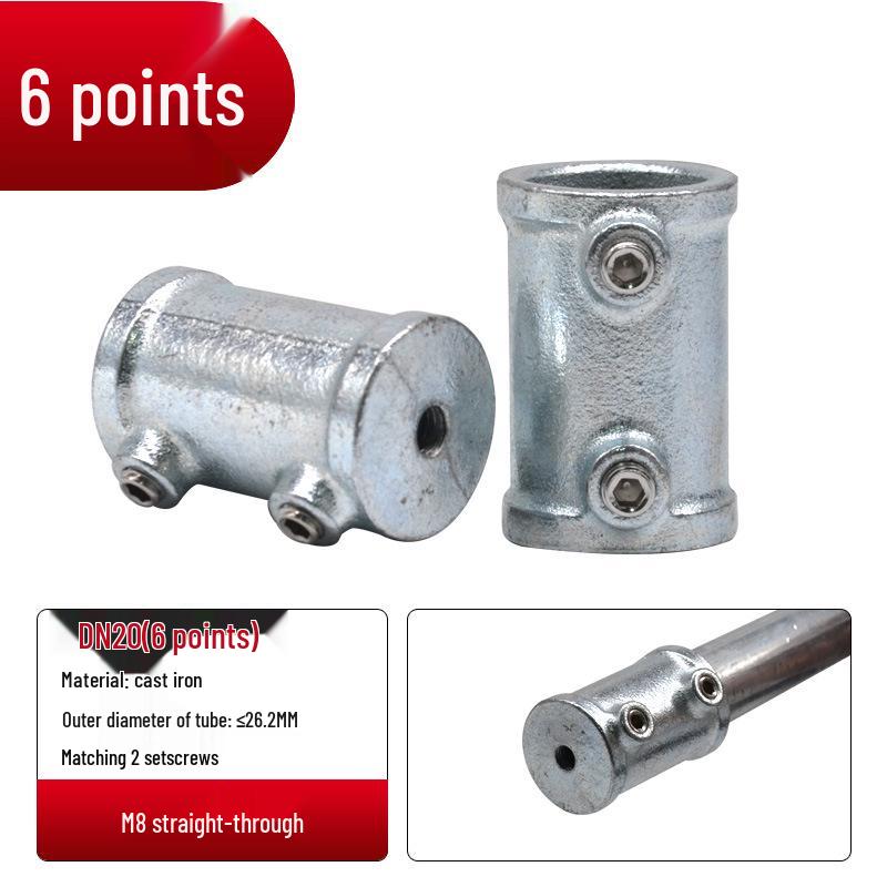 4/6-Point Galvanized Pipe Connectors: No-Weld Sunroom Shelf Couplings