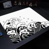 Small Size Wave Series Gaming Control Xs Mouse Pad Laptop Art Design Non-slip Deskmat 40x45cm Gamer Natural Rubber Carpet
