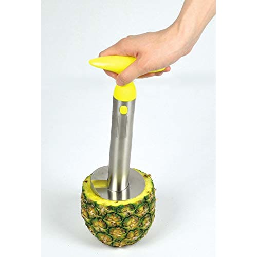 PEARL METAL Pineapple Rolling Cutter, Yellow, 24.5cm Long x 11cm Wide x 8.7cm Deep, Gadgetcon CC-1232