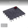 Aquarium Bodengrundfilter Gitterplatte, Modular, Zuschneidbar, Auftriebssystem Schwarze Sockelplatte