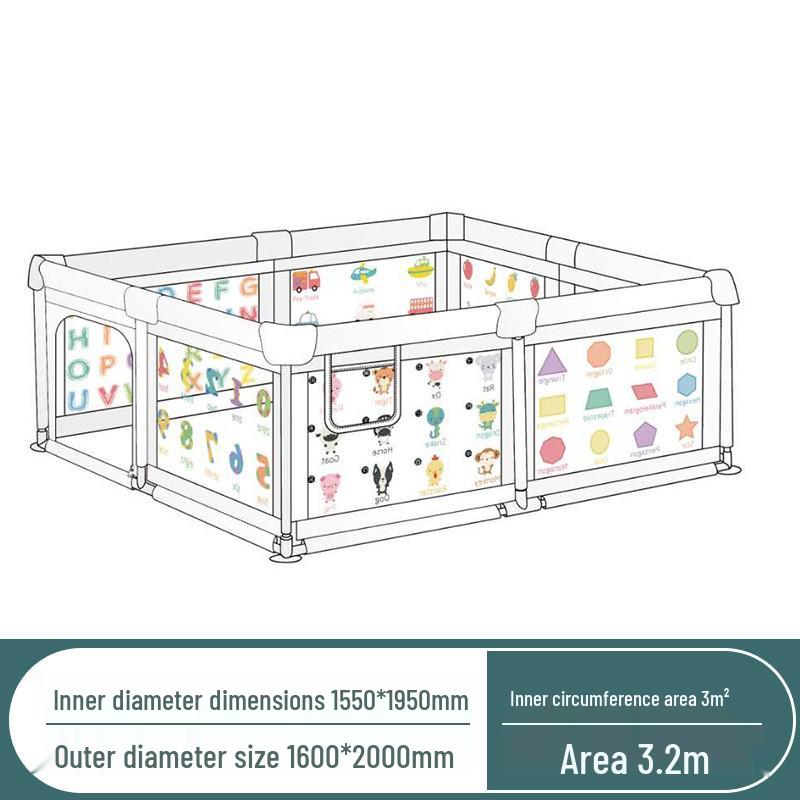 Children's Indoor Playpen & Safety Fence with Ocean Ball Pit