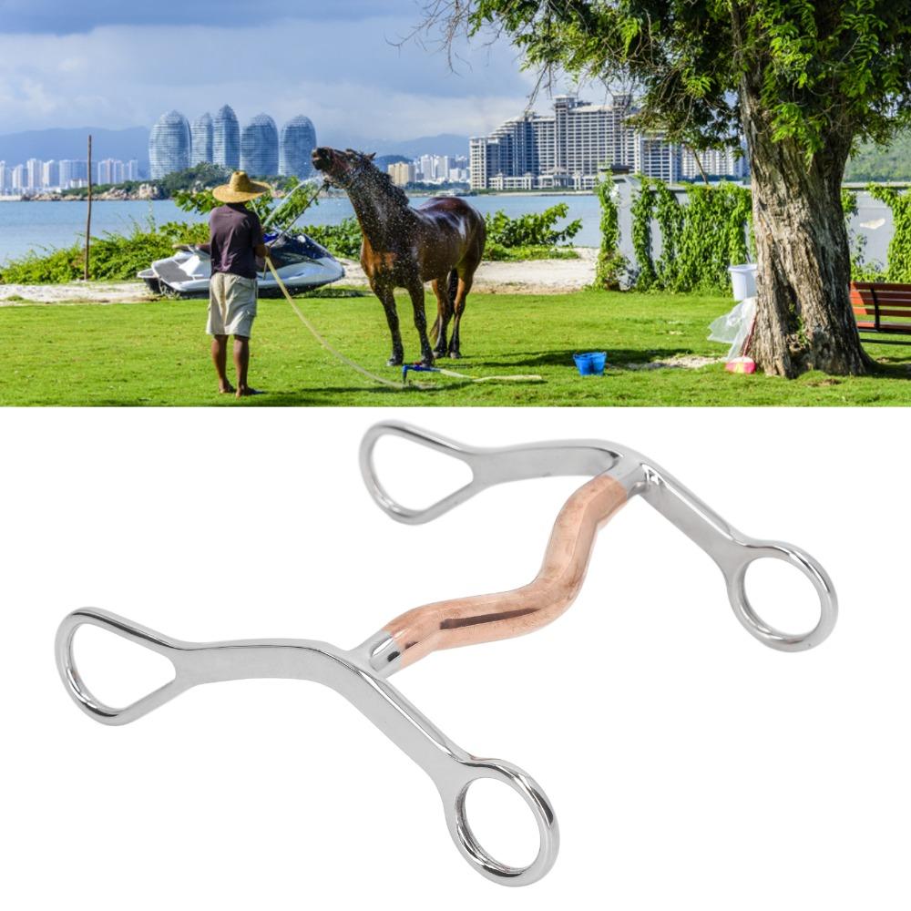 Rust Proof Horse Breaking Bit Stainless Steel Horse Jointed Mouth Bit Horse Training