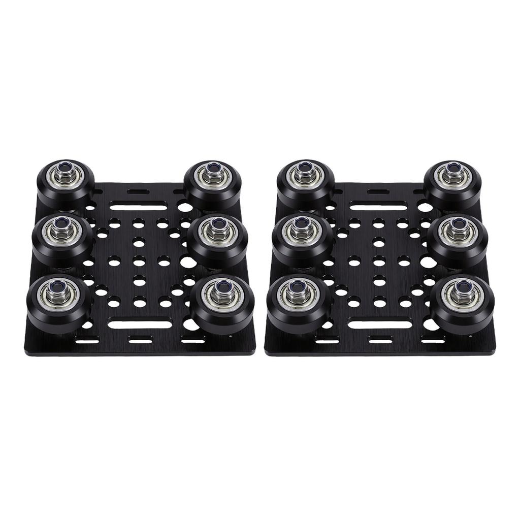 2Pcs Gantry Plate Kit V Wheel Plate Aluminum Extrusion Accessories for CNC 3D Printer