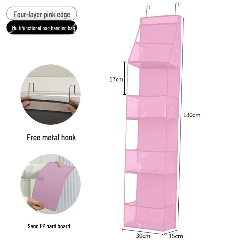 Wall-Mounted Multi-Pocket Organizer - Multi-Layer Storage Bag for Dorms and Homes