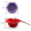 7 Set Hair Dyeing Bowl Brush Kit Colorful Hairdressing Hair Dye Supplies ToolsHair Dyeing Kit