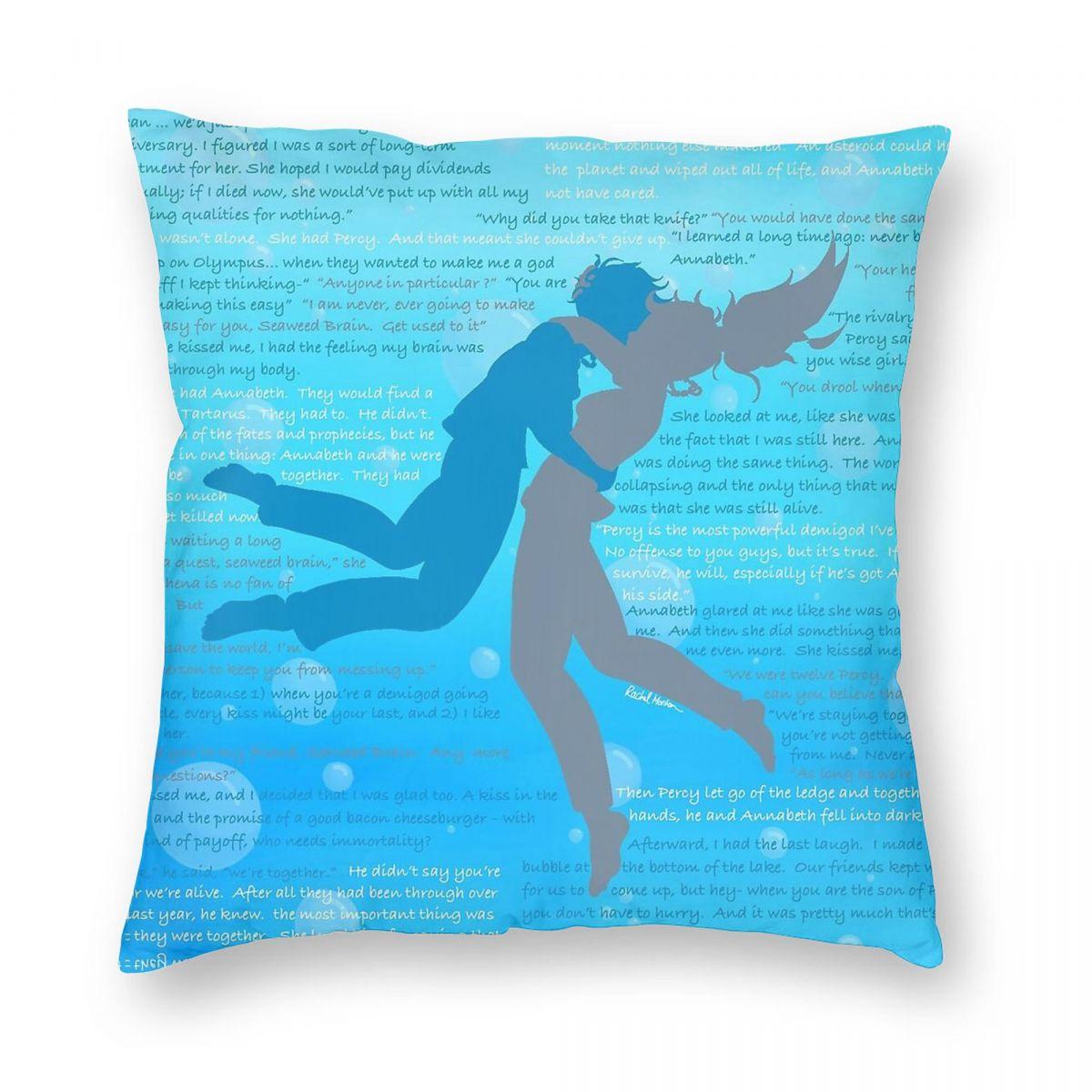 Percabeth Camp HalfBlood Chronicles Pillowcase Polyester Linen Velvet Printed Zip Decor Throw Pillow Case Sofa Cushion Cover 30x30cm