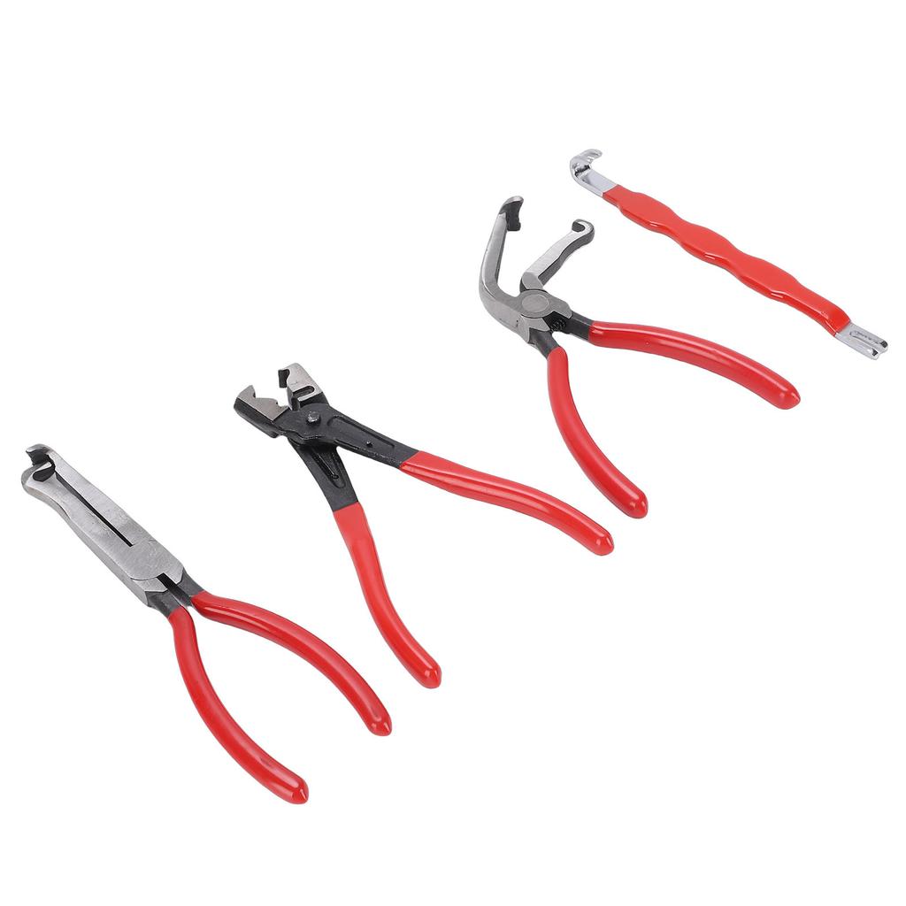 4pcs Electrical Disconnect Pliers Set Automotive Electrical Plug Disconnect Tool for Automotive Car Truck SUV Red