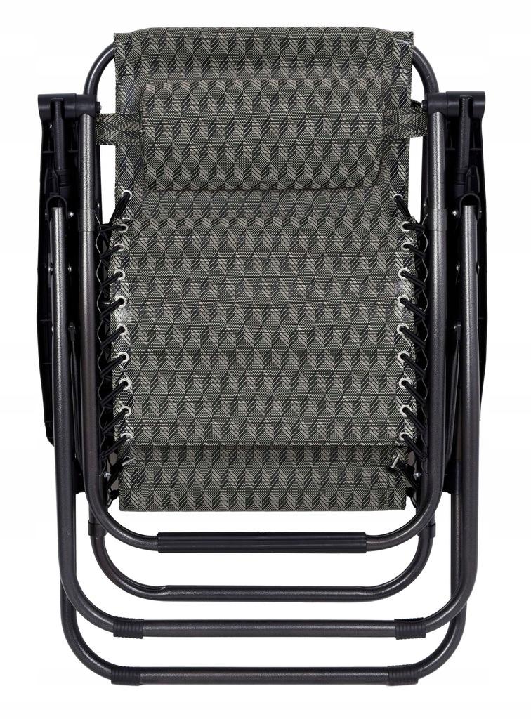 Orion Zero Gravity Garden Lounger Brown Herringbone