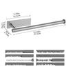 Nail-Free Wall-Mounted Stainless Steel Toilet Paper Holder