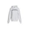 Converse, Solid Color Classic Logo Athleisure Fleece Lined Hooded Pullover Sweatshirt Women's White 10021657-A02