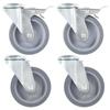 Day and Night - Day and Night Swivel Casters with Pin Hole 12 Pack 100mm