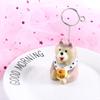 School Resin Kawaii Message Holder Folder Clip Photo Card Stand Memo Clip Memo Holder Bread Cat