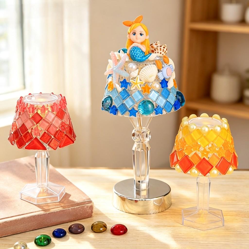 Mosaic Collage Lamp Handmade Material Package Creative Night Light DIY Set Handmade Educational Toy S