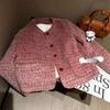 2025 Chic Luxury Pink Short Jacket: Winter-Autumn Korean Style for Women