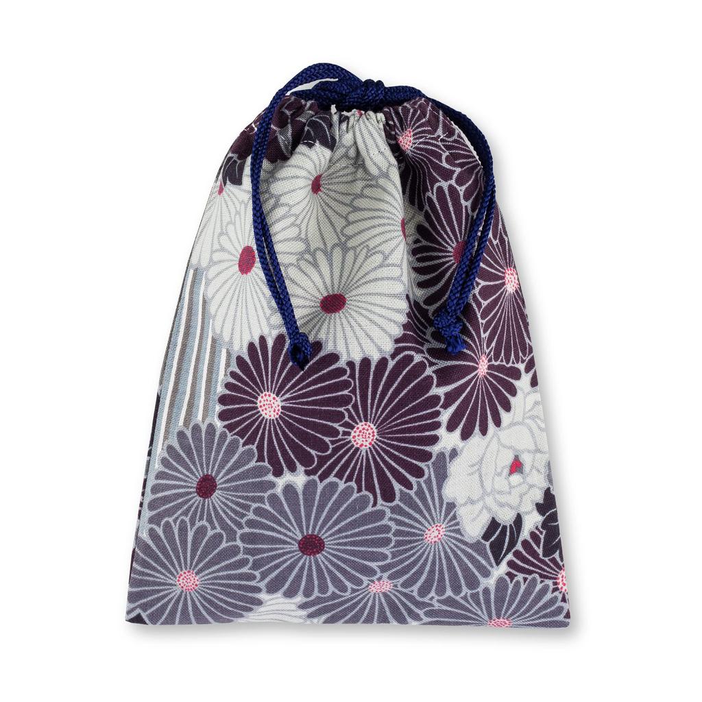 Noren Drawstring Bag Drawstring Pouch Flower Made In 25 X 19 Small Pouch Goshuincho Bag Goshuincho Case Adult Accessory Shingen Mini Bag Storage