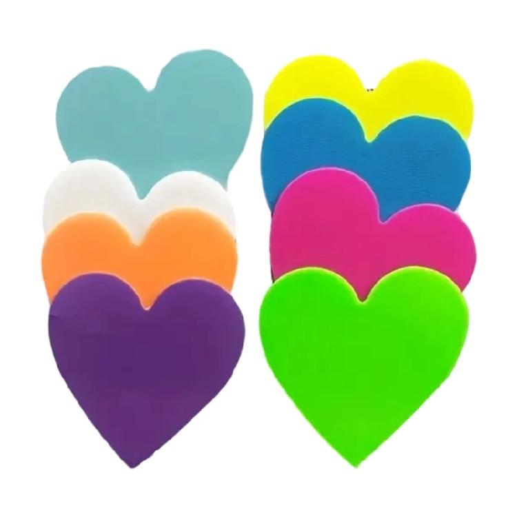 Fluorescent Color Adhesive PET Note Pad 20 Sheets/Pad Small Adhesive Notepads Memos Sheet For School Office Organization