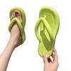 Fashion Summer Beach Slippers Women's Soft Sole EVA  Flip Flops Non-slip Cloud Slippers Women Thick Platform Clip Toe Bathroom Slides