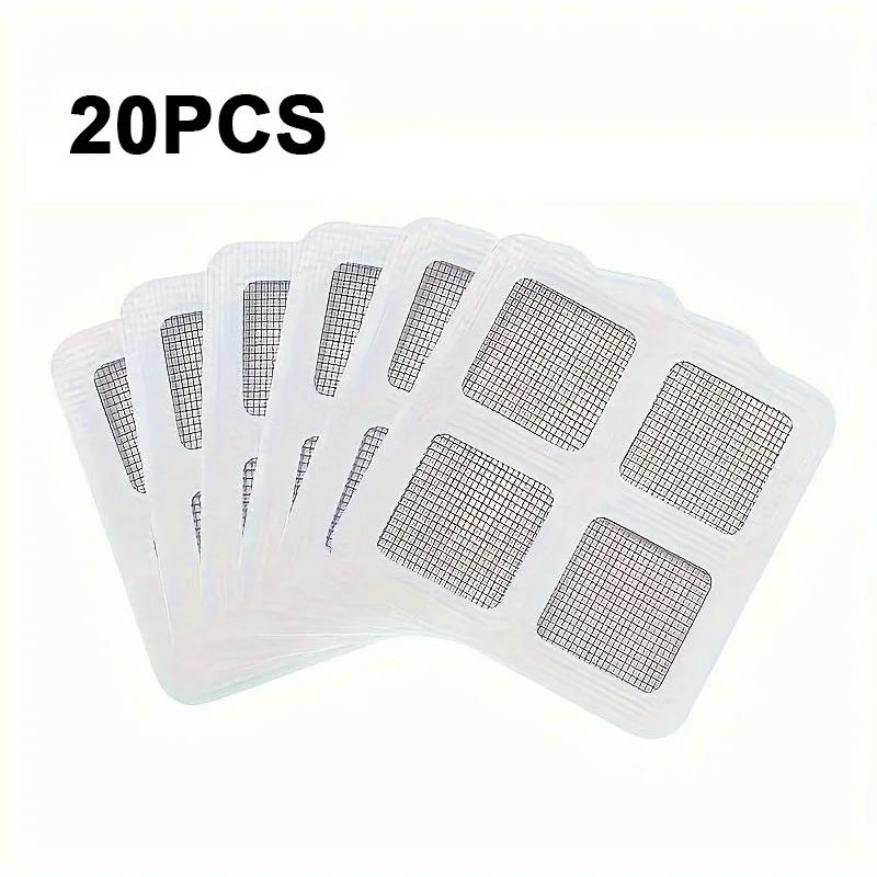 

20 шт. одноразовая наклейка на слив в полу, фильтр для волос, блокировщик сливного отверстия раковины, крышка для улавливания волос в душе, сетчатый фильтр для ванны, наклейка XL
