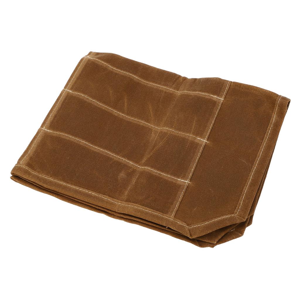 Waxed Knife Bag 7 Professional Foldable Chef Knife Roll Bag for Camping Barbecue
