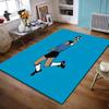 Soccer Player Handball Design Rug Non-slip Rug Suitable for Living Room and Bedroom Sofas