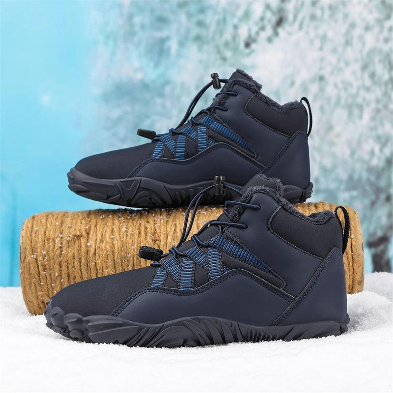 Winter Boots Men Women Snow Barefoot Casual Shoes Outdoor Work Shoes Ladies Warm Fur Men Ankle Shoes Snow Boots