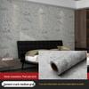 Gray Waterproof Self-Adhesive Wallpaper for Bedroom, Living Room, Dorm, or Shop Decor.